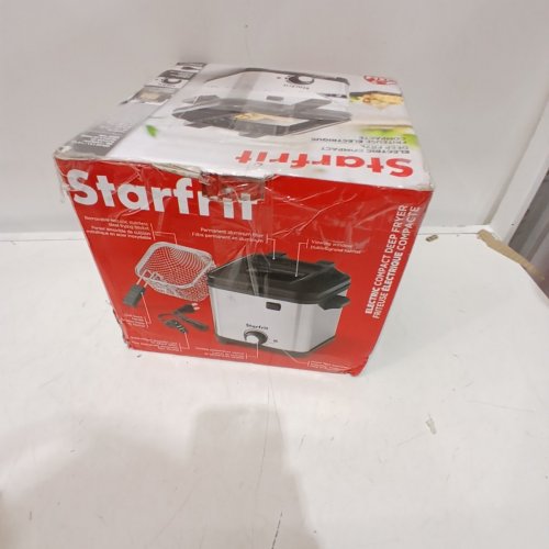 STARFRIT HERITAGE QUICK-RELEASE COMPACT ELECTRIC DEEP FRYER - 1.5L, 800W - BLACK/SILVER (MODEL- ‎023610) image 6