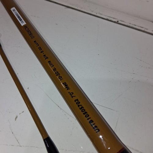 UGLY STIK TIGER SPINNING ROD - 7 FOOT, 10-50LBS - BLACK/ORANGE image 2