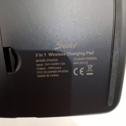 SENEO 3-IN-1 WIRELESS CHARGING PAD - BLACK image 4