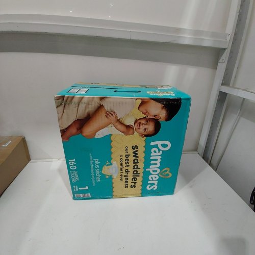 160PK PAMPERS SWADDLERS BEST DRYNESS DISPOSABLE DIAPERS - SIZE 1 (8-14LB) image 2