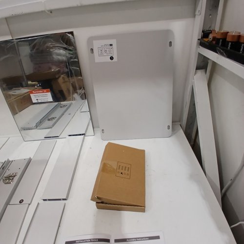 KEONJINN BATHROOM MEDICINE CABINETS WITH MIRROR - 14" X 18" - SILVER image 4