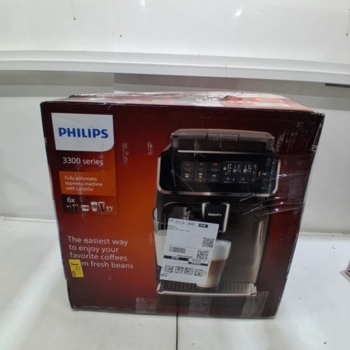 PHILIPS 3300 SERIES FULLY AUTOMATIC ESPRESSO MACHINE WITH LATTEGO MILK SYSTEM AND INTEGRATED GRINDER - GLOSSY BLACK (MODEL:EP3341/50) image 13