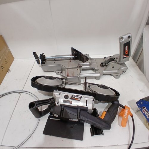MAXXT BAND SAW WITH LIGHTWEIGHT ALUMINUM BASE WITH 10 AMP 5 INCH DEEP CUT BANDSAW - METAL - (MODEL: R2103) image 4