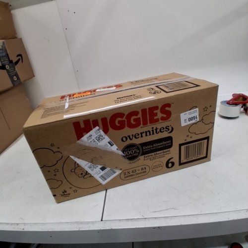84PK HUGGIES OVERNITES DIAPERS - SIZE 6 image 3
