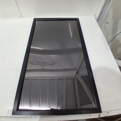 MODERN NARROW GLASS PANEL PHOTO FRAME - 26" X 14" - BLACK image 2