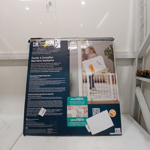 SAFETY 1ST EASY INSTALL WALK THROUGH BABY GATE - 29" TO 38" WIDE X 28" TALL - WHITE (MODEL: GA105CWHOF2) image 4