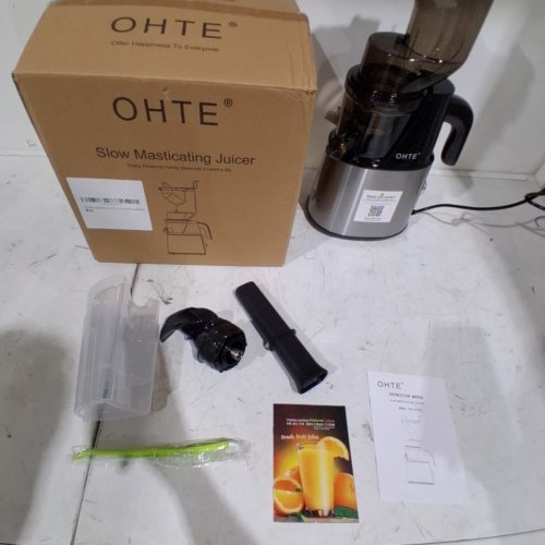 OHTE SLOW MASTICATING JUICER FOR FRUITS & VEGETABLES, 250W - 3.9" CHUTE - STAINLESS STEEL (MODEL: OHCL2023L) image 4