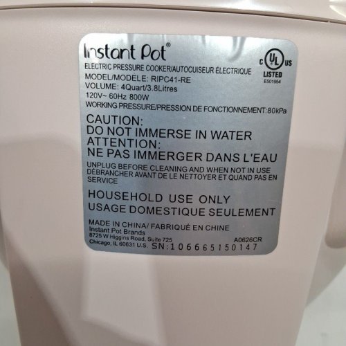 INSTANT POT RIO MINI 7-IN-1 MULTI-COOKER - ROSEWATER (MODEL: 140-8004-01B) image 3