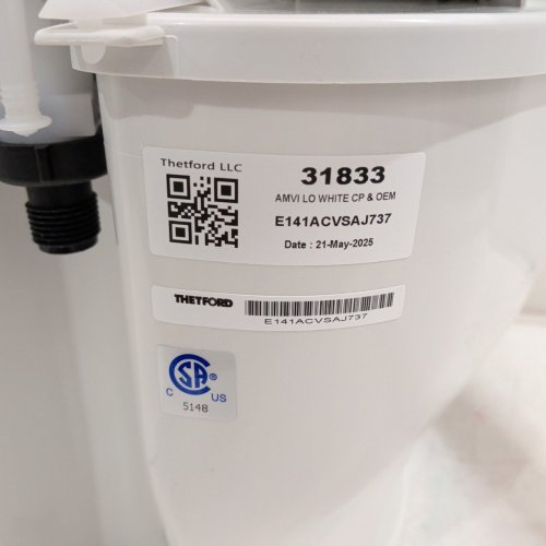 THETFORD AQUA-MAGIC VI LOW PROFILE RV TOILET - WHITE (MODEL: 31833) image 6