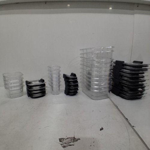 40PC RUBBERMAID BRILLIANCE LEAKPROOF LOCKING-LID FOOD STORAGE CONTAINERS - CLEAR/BLACK image 2