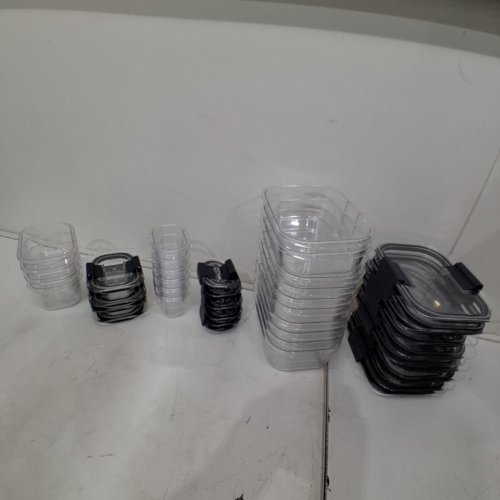 40PC RUBBERMAID BRILLIANCE LEAKPROOF LOCKING-LID FOOD STORAGE CONTAINERS - CLEAR/BLACK image 3