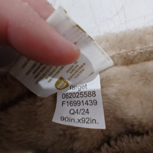 THRESHOLD STRIPED MICROPLUSH BLANKET - QUEEN - BROWN image 2