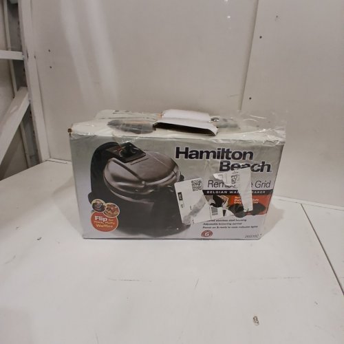 HAMILTON BEACH FLIP NON-STICK BELGIAN WAFFLE MAKER - STAINLESS STEEL (MODEL: 26030C) image 5
