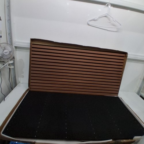 2PK ART3D WOOD SLAT SOUND ABSORBING ACOUSTIC WALL PANELS - 23.6" X 47.2" - WALNUT (MODEL: A3111XP2) image 2