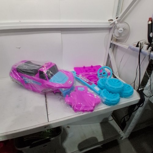 ROVERKID 2-IN-1 KIDS SPORT RIDE ON & PUSH CAR - 50LBS MAX - PINK/BLUE (MODEL: 312) image 3
