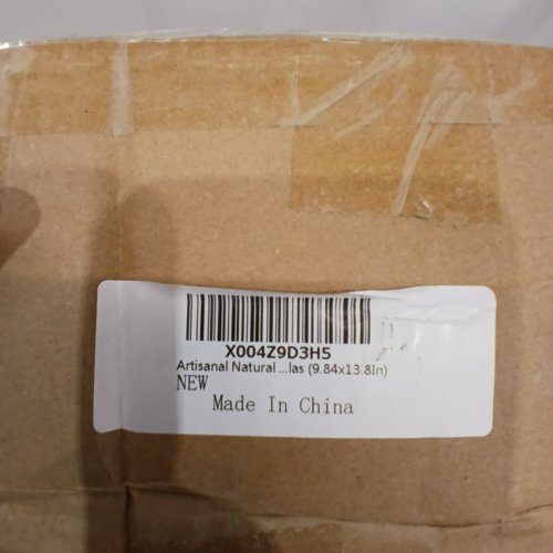 ARTISANAL NATURAL STONE GRAIN MILL - WOOD/ GREY image 2