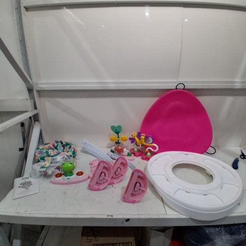 BRIGHT STARTS BOUNCE BOUNCE BABY 2-IN-1 ACTIVITY JUMPER & TABLE - PINK (MODEL: 12663) image 3