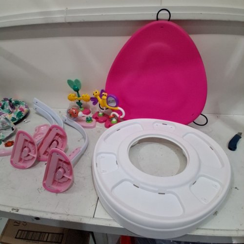 BRIGHT STARTS BOUNCE BOUNCE BABY 2-IN-1 ACTIVITY JUMPER & TABLE - PINK (MODEL: 12663) image 5
