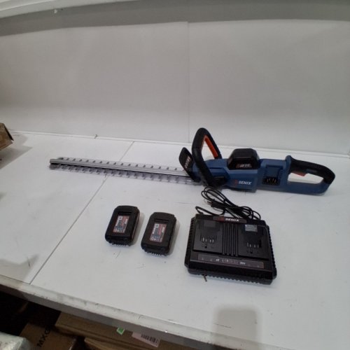 SENIX 40 V CORDLESS HEDGE TRIMMER KIT - 40 V - 18" - BLUE / BLACK (MODEL: HTX2-M) image 3