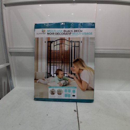 SUMMER INFANT EXTRA TALL DECOR SAFETY GATE - 28" - 39" X 36" - BLACK (MODEL: 33403Z) image 3
