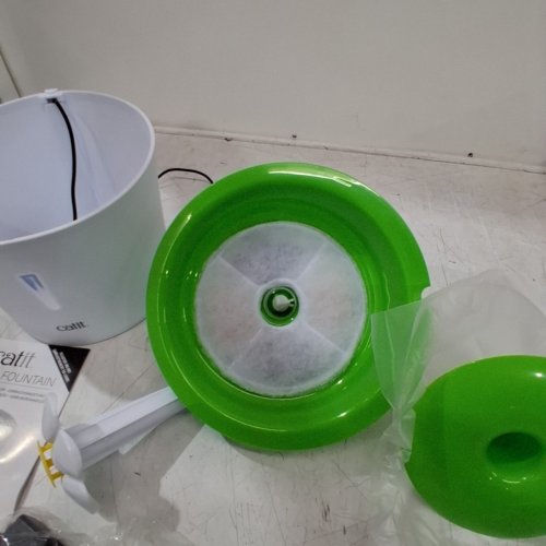 CATIT FLOWER FOUNTAIN MULTI-STAGE FILTRATION SYSTEM - 3LITRE - WHITE/GREEN image 5