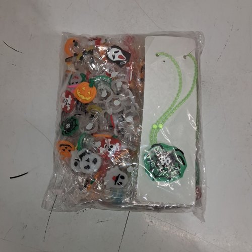 48PC HALLOWEEN NOVELTY JEWELRY - RING, NECKLACES. BRACELETS - MULTICOLOUR image 3