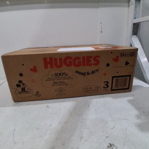 210PK HUGGIES SNUG AND DRY DIAPERS - SIZE 3 - DISNEY BABY (MODEL: 5641101) image 2