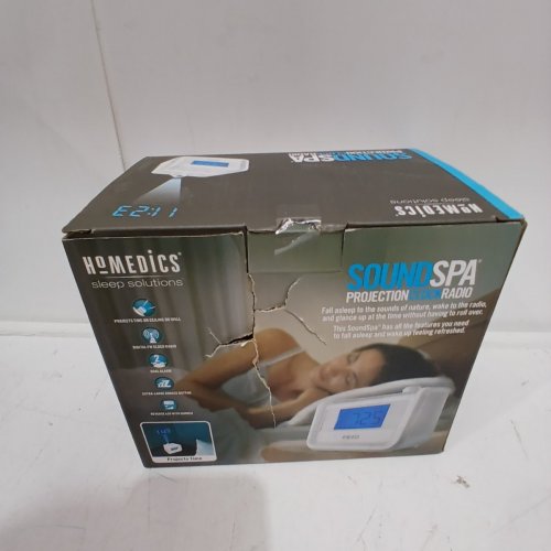 HOMEDICS SOUND SPA DIGITAL DUAL ALARM CLOCK WITH FM RADIO, CLOCK PROJECTION AND MULTIPLE RELAXATION SOUNDSCAPES - WHITE (MODEL: SS-4520) image 5