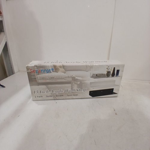 2PK SEZANRPT ACRYLIC WALL SHELF - 15" - WHITE image 3
