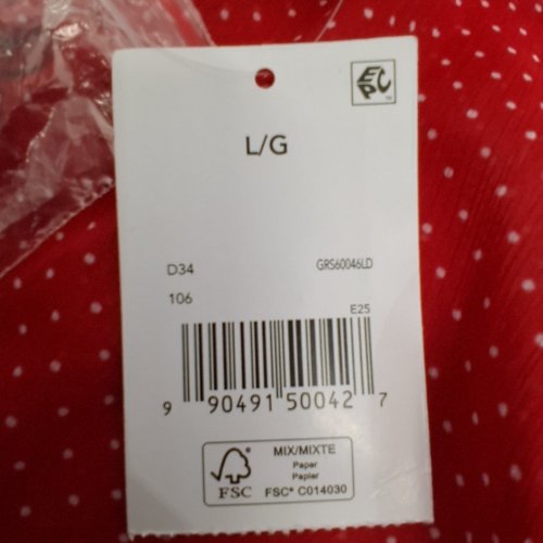 WOMEN'S GEORGE LONG SLEEVE POLKA DOT BLOUSE - LARGE - RED image 2