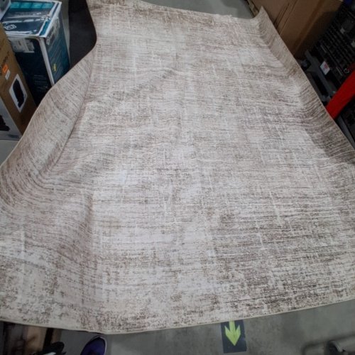 MODERN ABSTRACT SOFT AREA RUG - 12FT X 10FT - BEIGE image 3