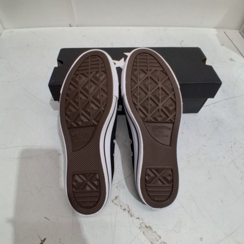 WOMEN'S CONVERSE CHUCK TAYLOR ALL STAR SHORELINE SLIP SNEAKERS - SIZE 10 - BLACK / WHITE (STYLE: 537081C) image 3