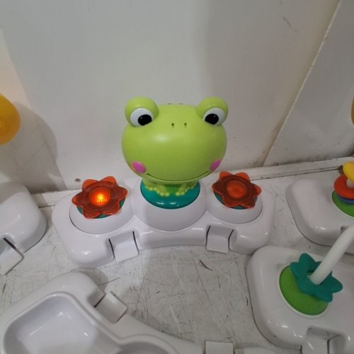 BRIGHT STARTS BOUNCE BOUNCE BABY 2-IN-1 ACTIVITY CENTER JUMPER AND TABLE - 6M+ - PLAYFUL POND GREEN (MODEL: 11565) image 2