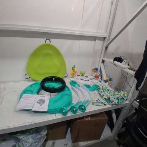 BRIGHT STARTS BOUNCE BOUNCE BABY 2-IN-1 ACTIVITY CENTER JUMPER AND TABLE - 6M+ - PLAYFUL POND GREEN (MODEL: 11565) image 4