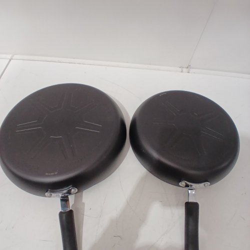 2PC T-FAL ULTIMATE HARD ANODIZED NONSTICK FRY PAN SET - 10" / 12" - BLACK (MODEL: 646ONX7J) image 3
