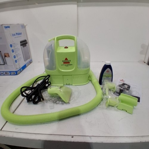 BISSELL LITTLE GREEN MINI CORDED PORTABLE CARPET AND UPHOLSTERY DEEP CLEANER WITH SELF-CLEANING TOUGH STAIN TOOL AND HYDRORINSE TOOL (MODEL: 4075B) image 3