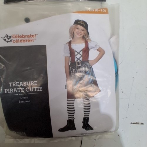 2PC GIRLS WAY TO CELEBRATE! TREASURE PIRATE CUTIE COSTUME - MEDIUM (7-8) (ITEM: HCW07) image 3
