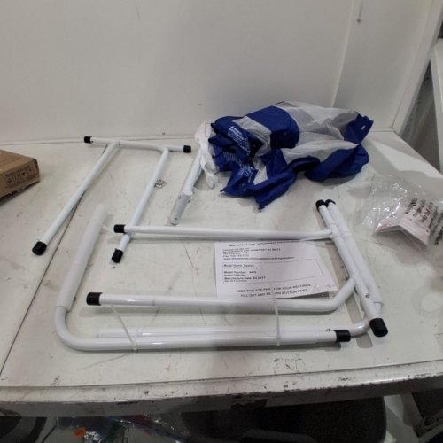 DREAM ON ME MESH SECURITY BED RAIL - 33" X 14" X 23" - BLUE/WHITE (MODEL: 419) image 2