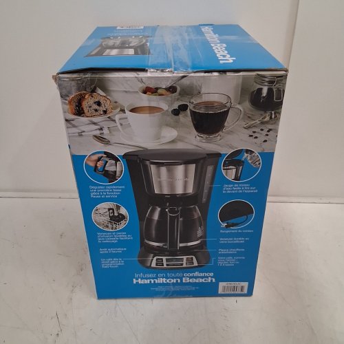 HAMILTON BEACH PROGRAMMABLE COFFEE MAKER - 12CUP - BLACK (MODEL: 49630JC) image 5