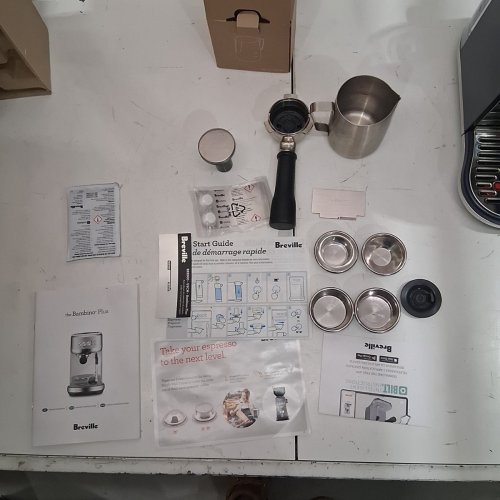 BREVILLE BAMBINO PLUS ESPRESSO MACHINE - DAMSON BLUE (MODEL: BES500 DBL) image 3