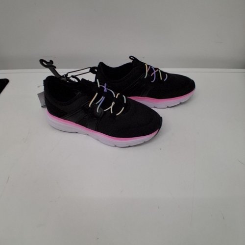 GIRLS' ATHLETIC WORKS MEMORY FOAM SHOES - 4 - BLACK AND PINK (STYLE: 66CAGEY26) image 3