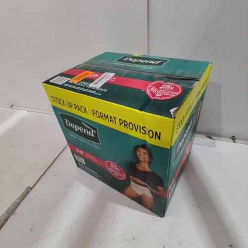 44PK WOMEN'S DEPEND FRESH PROTECTION INCONTINENCE UNDERWEAR - MAXIMUM ABSORBENCY - SMALL image 2