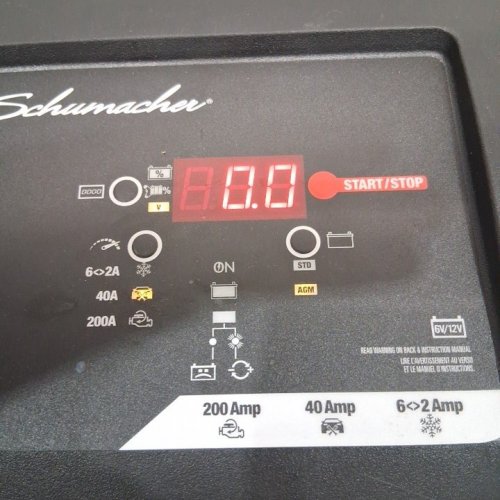 SCHUMACHER WHEELED BATTERY CHARGER AND STARTER - black (model: SC1353) image 2