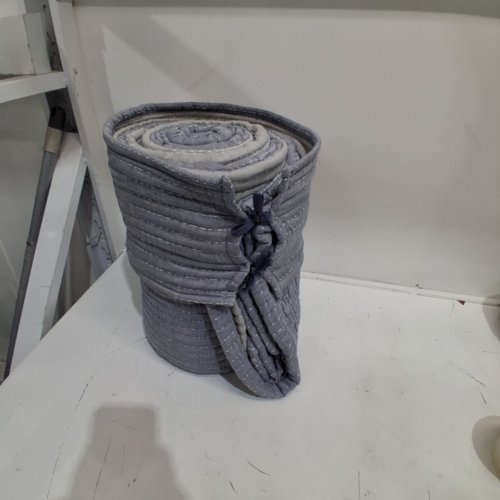 MAINSTAYS RICE STITCH QUILT - DOUBLE/QUEEN - GREY/WHITE image 3