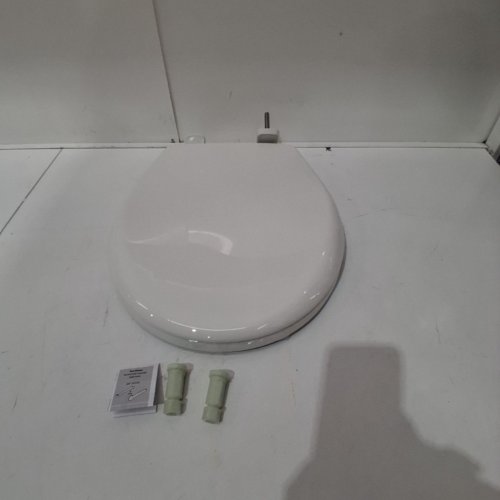 BEMIS ROUND PLASTIC TOILET SEAT SLOW CLOSE-16"-WHITE (MODEL:790TDGSL 000) image 2