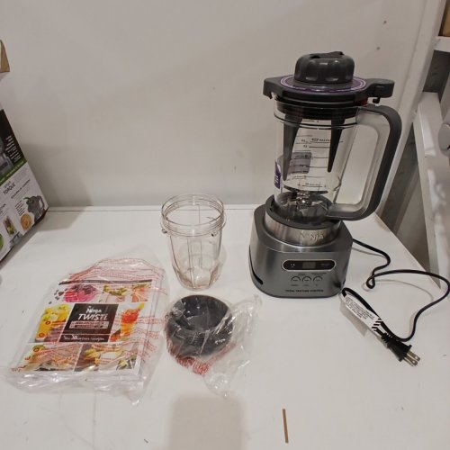 NINJA TWISTI HIGH-SPEED BLENDER DUO - 18OZ. CUP/34OZ. PITCHER - SILVER (MODEL: SS150C) image 3