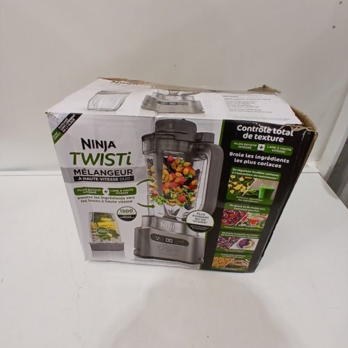 NINJA TWISTI HIGH-SPEED BLENDER DUO - 18OZ. CUP/34OZ. PITCHER - SILVER (MODEL: SS150C) image 5