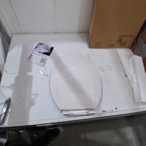GARVEE ELONGATED TOILET SEAT COVER/LID - 18" - WHITE image 2