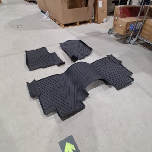 3PC AUTOMOTIVE ALL-WEATHER FLOOR MAT SET - FITS SELECT MODELS - BLACK image 3