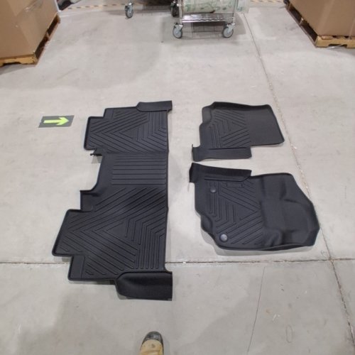 3PC AUTOMOTIVE ALL-WEATHER FLOOR MAT SET - FITS SELECT MODELS - BLACK image 4